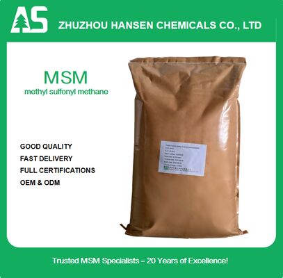 Top-Grade MSM from Zhuzhou Hansen – Promotes Healthy Joints, Skin, and Hair with ≥99.9% Purity