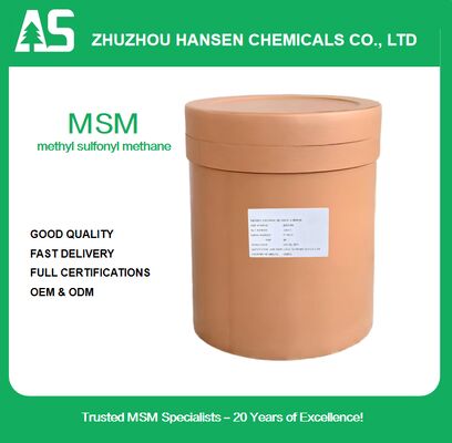 Top-Grade MSM from Zhuzhou Hansen – Promotes Healthy Joints, Skin, and Hair with ≥99.9% Purity